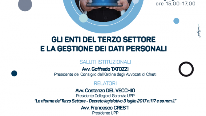 GLI ENTI DEL TERZO SETTORE E LA GESTIONE DEI DATI PERSONALI