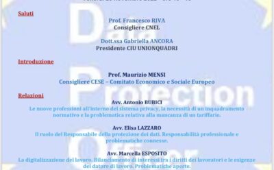 LE NUOVE PROFESSIONI ALL’INTERNO DEL SISTEMA PRIVACY